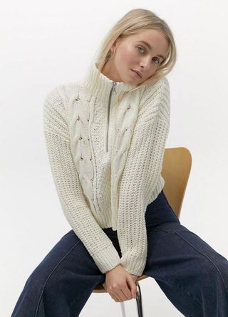 Urban Outfitters + Chenille Mock Neck Sweater