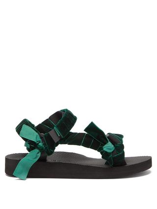 Arizona Love + Trekky Velvet-Strap Sandals