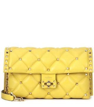 Valentino + Garavani Candystud Leather Shoulder Bag