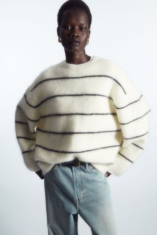 Cos + Textured Mohair Blend Sweater