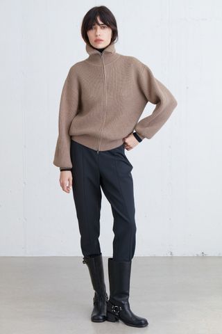 Oak + Fort + Zip Up Sweater