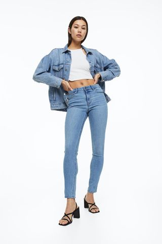 H&M + Skinny Regular Jeans