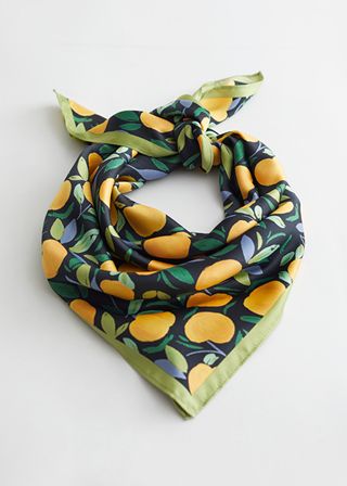 & Other Stories + Apricot Print Scarf