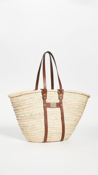 Frame + Straw Tote