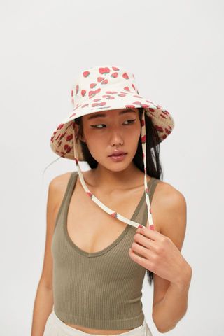 Urban Outfitters + Printed Wide Brim Bucket Hat