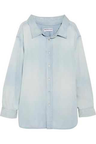 Balenciaga + Cotton-Chambray Shirt