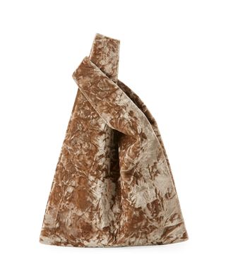 Hayward + Mini Folded Velvet Shopper Tote Bag