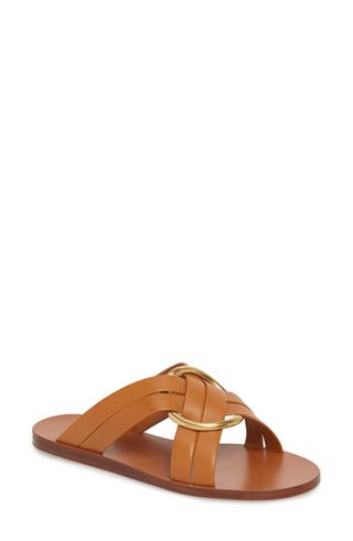 Chloé + Rony Crisscross Flat Sandals