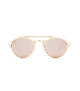 Illesteva + Milan II Round-Frame Acetate Sunglasses