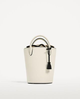 Zara + Mini Tote With Interior Detail