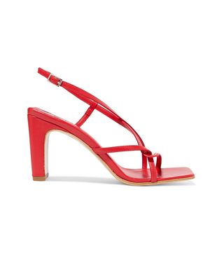 By Far + Carrie Leather Slingback Sandals