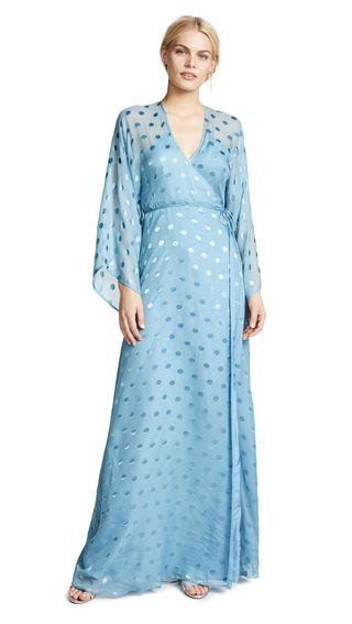 Michelle Mason + Kimono Wrap Gown