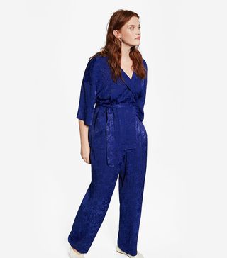 Violeta by Mango + Jacquard Fluid Trousers