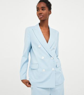 Zara + Double Breasted Jacket