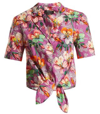 Isabel Marant + Nelia Floral-Print Tie-Waist Shirt