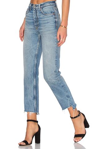 Grlfrnd x Revolve + Helena High-Rise Straight Jean