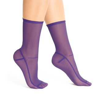Darner Socks + Purple Mesh Socks