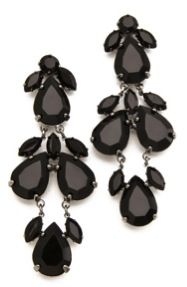 Juliet 
Company + Accessory Report Plume Noir Earrings