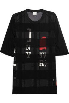 3.1 Phillip Lim + Paneled Silk-Chiffon T-Shirt