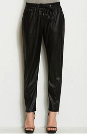 Armani Alternate + Armani Alternate Faux Leather-essentially based Jogger Pants