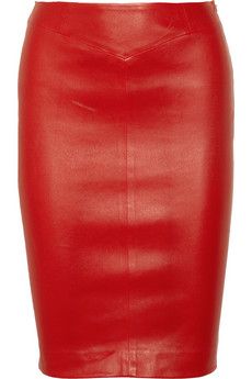 Joseph + Stretch-Leather pencil skirt