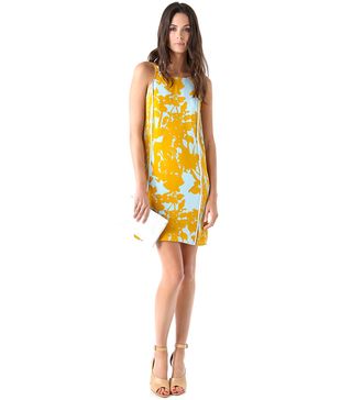 3.1 Phillip Lim + Sundress with Pintucked Sides in Goldenrod