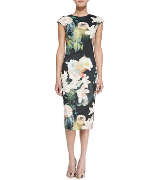 Ted Baker + Opulent Bloom Floral-Print Midi Dress