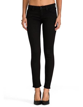 Mother + Looker Cropped Skinny Jeans