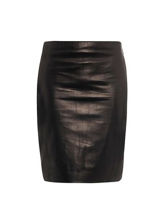 Diane von Furstenberg + Clover Leather Skirt