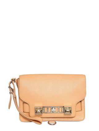 Proenza Schouler + PS11 Grained Leather Clutch