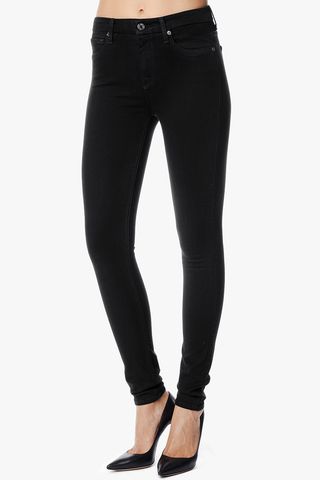 7 For All Mankind + Slim Illusion Luxe High-Waist Skinny Jeans