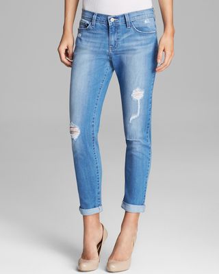 Flying Monkey Jeans Distressed Boyfriend in Medium Blue + Bloomingdales