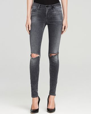 J Brand Jeans 620 Close Cut Mid Rise Super Skinny in Nemesis + Bloomingdales