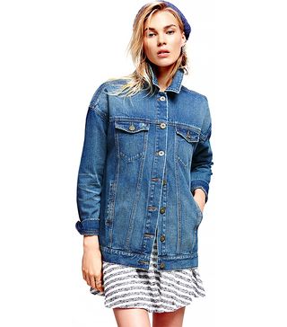 Free People + Slouchy Denim Trucker Jacket