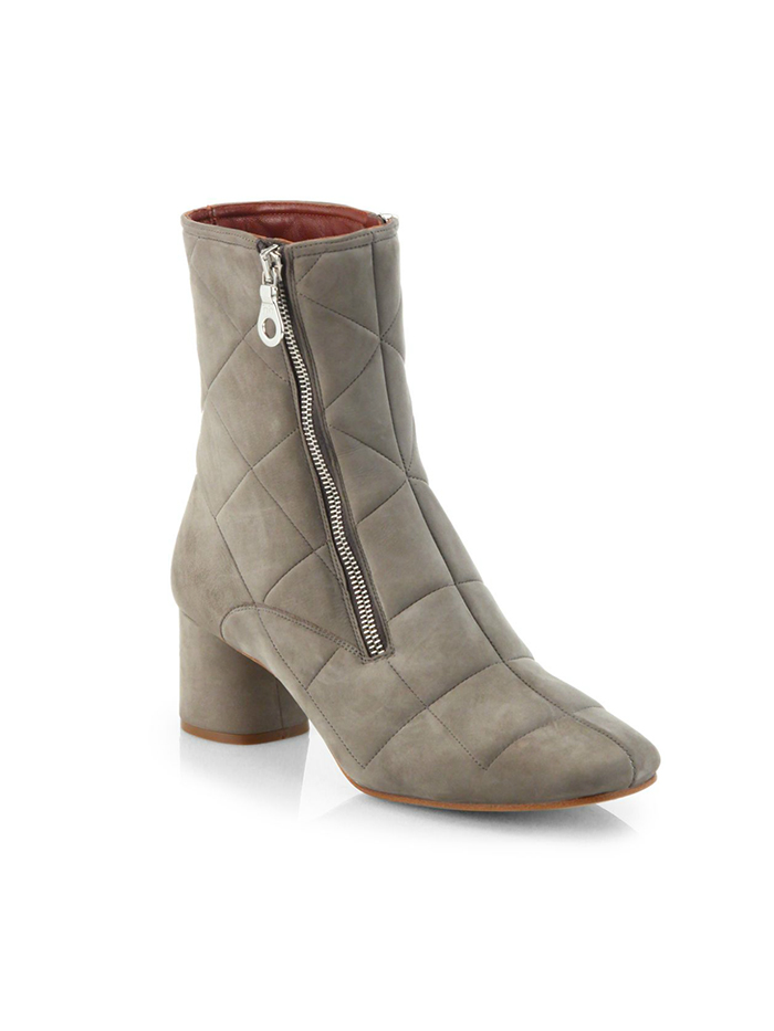 Marc Jacobs + Quilted Suede Ankle-Boots