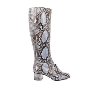 Gucci + Lillian Horsebit Python Boots