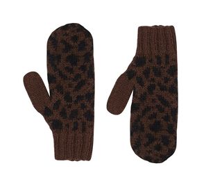 People Tree + Animal Print Mitten Gloves