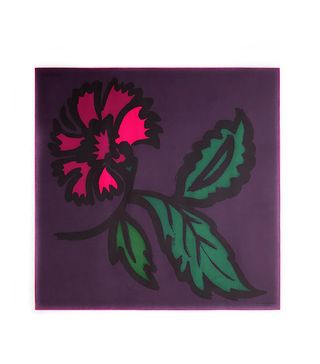 Burberry Prorsum + Floral-Print Silk Square