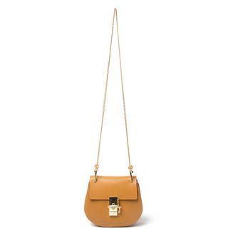 Chloé + Small Tan Chain Shoulder Bag