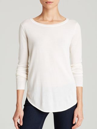 Theory + Sweater – Landran Fluidity in Ivory Ice