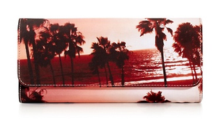 Juicy Couture + Palm Tree Print Clutch