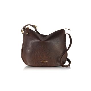The Bridge + Sfoderata Soft Dark Brown Leather Shoulder Bag