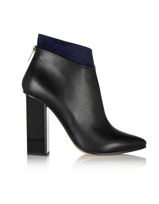 Jimmy Choo + Legion Suede-Trimmed Leather Ankle Boots