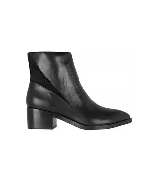Sigerson Morrison + Scarlett Suede-Paneled Leather Ankle Boots