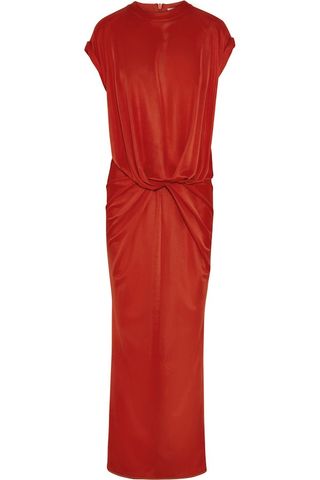 Givenchy + Twist-front gown in red stretch-jersey