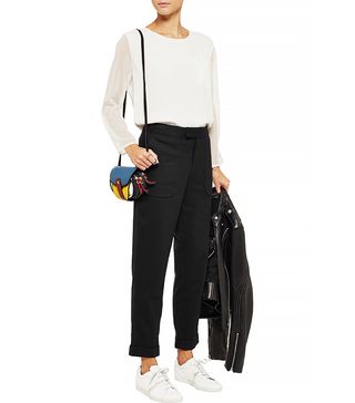 Rag & Bone + Beach Stretch Wool-Twill Straight-Leg Pants