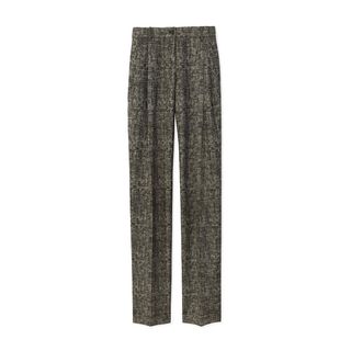 Michael Kors + Smudged Glen Plaid Slouch Trousers