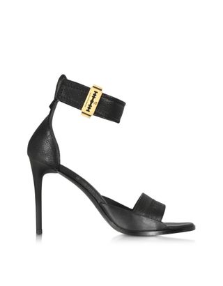 MCQ Alexander McQueen + Lana Razor Strap Leather High Heel Sandal