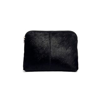 ASOS + ASOS Clutch Bag in Pony Effect Leather