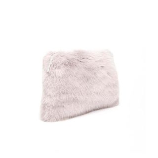 ASOS + Whistles Faux Fur Clutch in Lilac